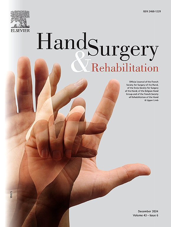 Revue Hand Surgery and Rehabilitation 2025 - Editor-in-Chief - Nicolas Dreant.