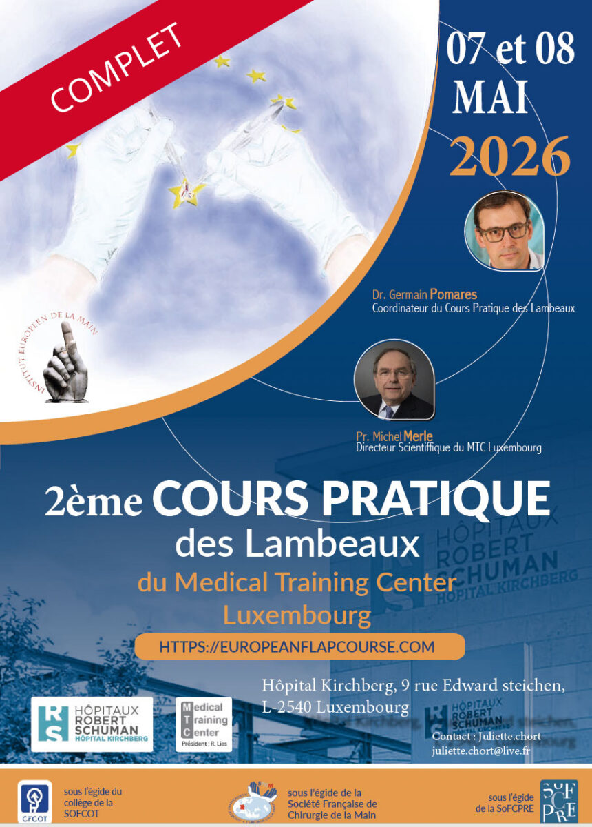 2ème Cours Pratique des Lambeaux du Medical Training Center 